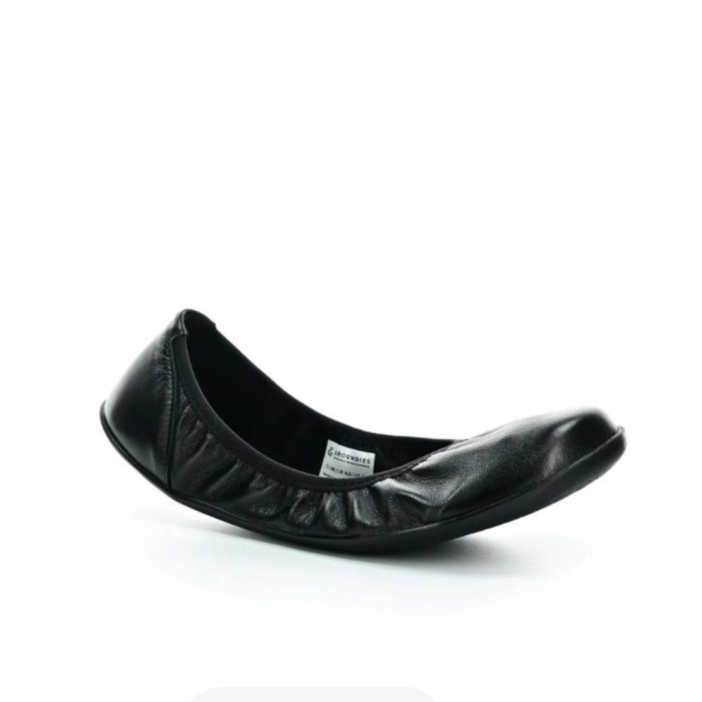 Groundies Lily 2 Black Barefoot Ballerinas